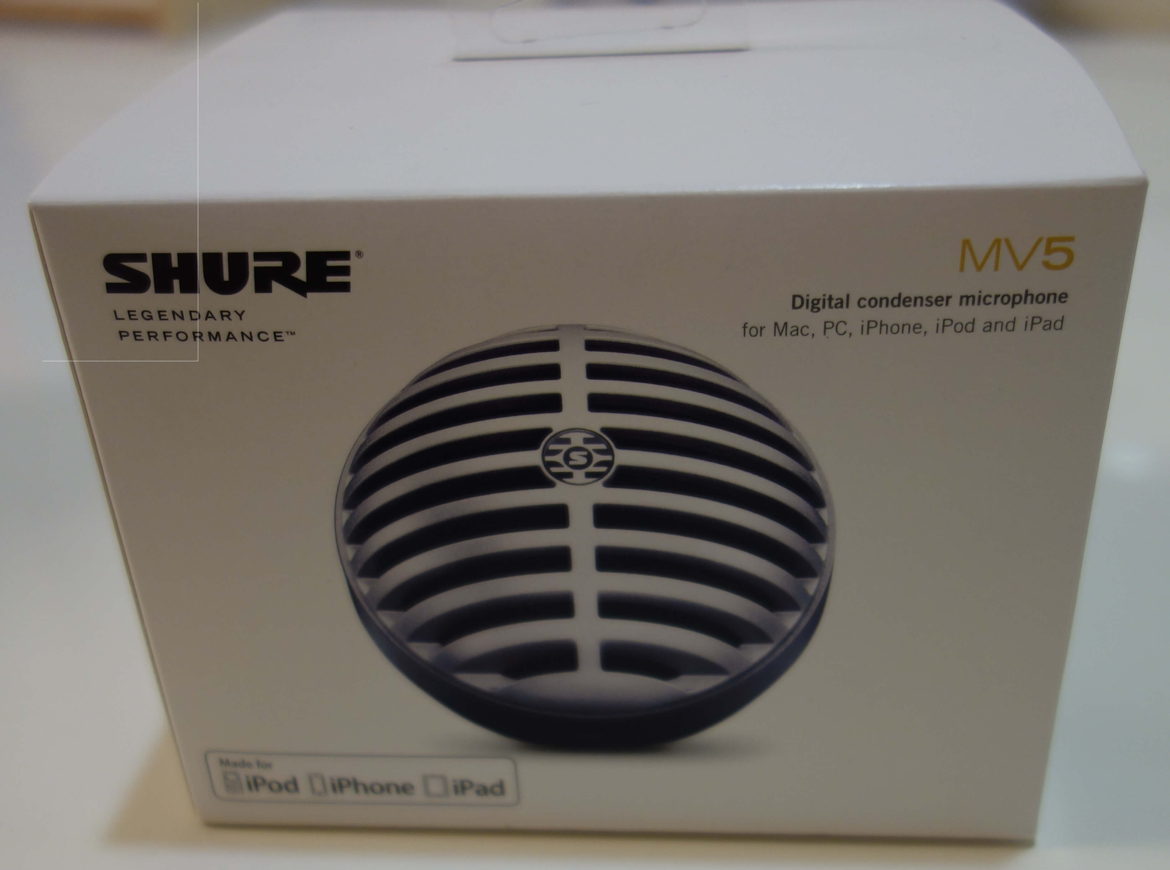 SHURE MV5（デジタルコンデンサーマイク）