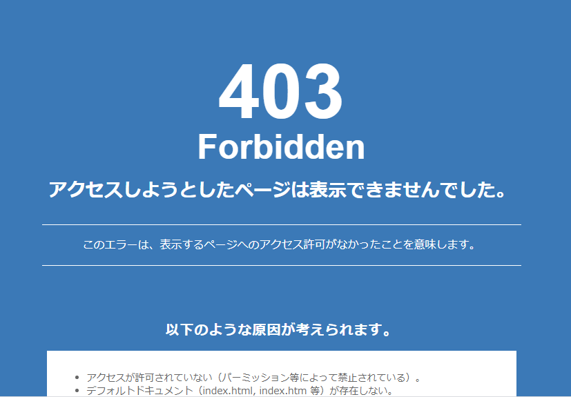 403Forbidden