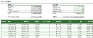 ローン返済計画書