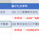 Excelで複数セルの文字列をつなげる方法