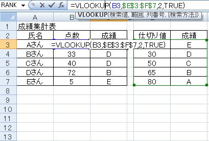 VLOOKUP関数イメージ1